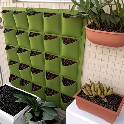 18-Pocket Vertical Wall Planter for Herbs & Vegetables