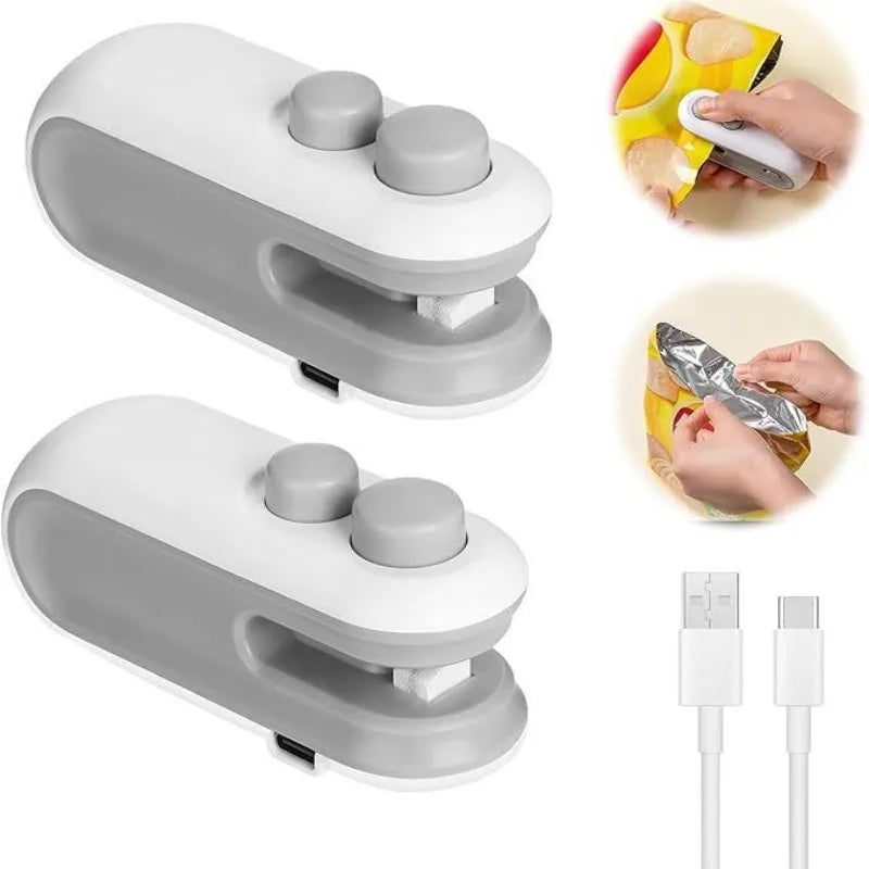 Mini Rechargeable Heat Bag Sealer (2-in-1 Clip & Cutter)