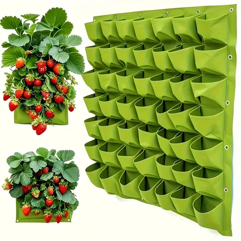 18-Pocket Vertical Wall Planter for Herbs & Vegetables