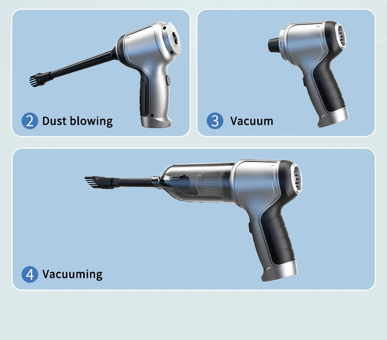 Wireless Car Vacuum Cleaner with Strong Suction (Handheld Mini)