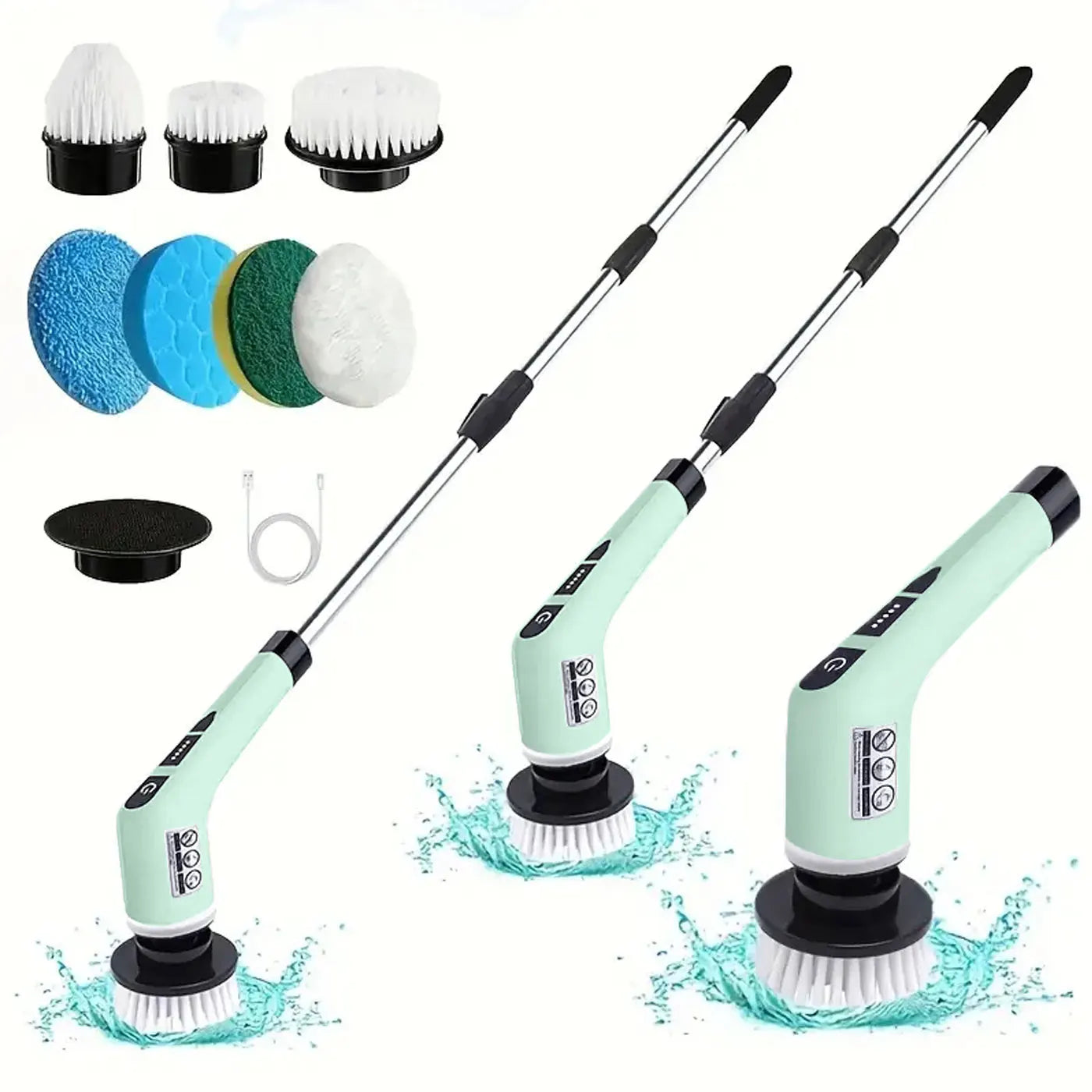 Electric Cleaning Brush Set (Wireless Rotating Scrubber)