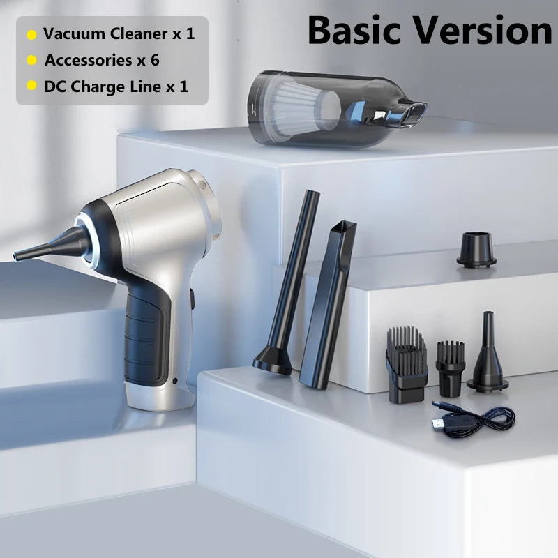 Wireless Car Vacuum Cleaner with Strong Suction (Handheld Mini)