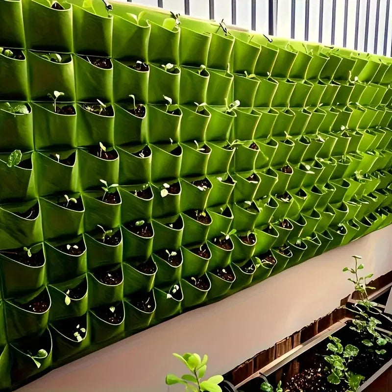 18-Pocket Vertical Wall Planter for Herbs & Vegetables
