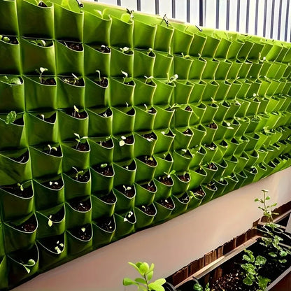 18-Pocket Vertical Wall Planter for Herbs & Vegetables