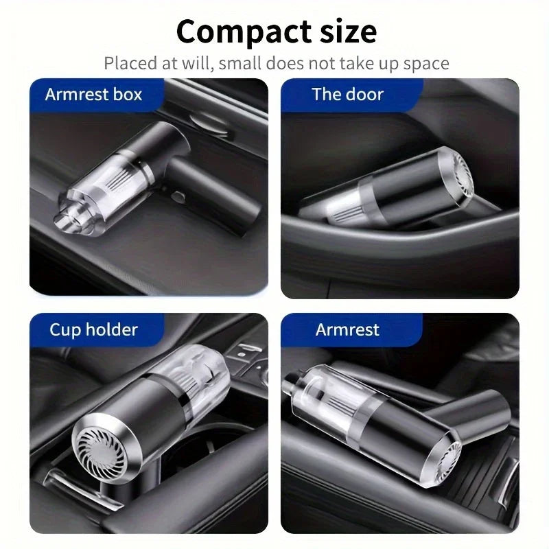 Wireless Car Vacuum Cleaner with Strong Suction (Wet & Dry)