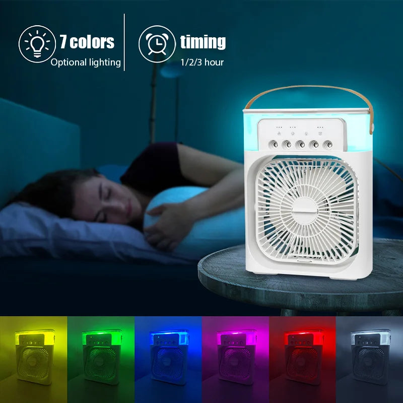 Portable 3-in-1 Mist Cooling Fan