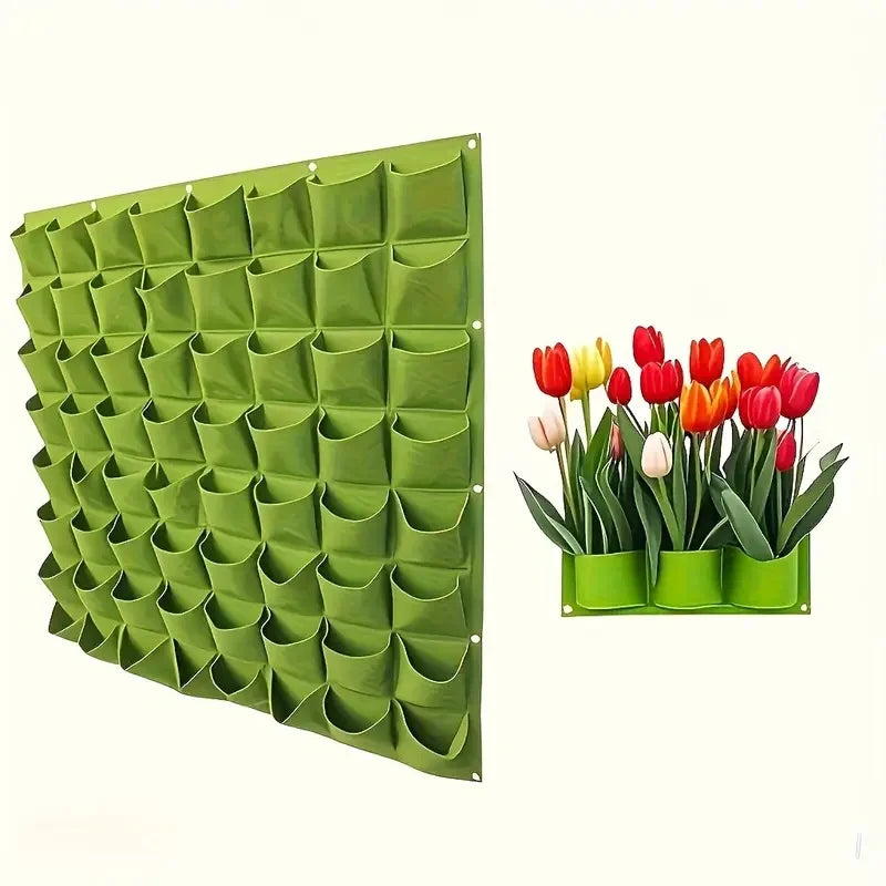 18-Pocket Vertical Wall Planter for Herbs & Vegetables