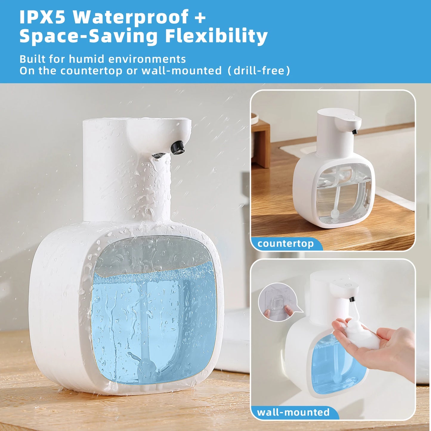 Automatic Foam Soap Dispenser (Wall Mounted, 500ml)
