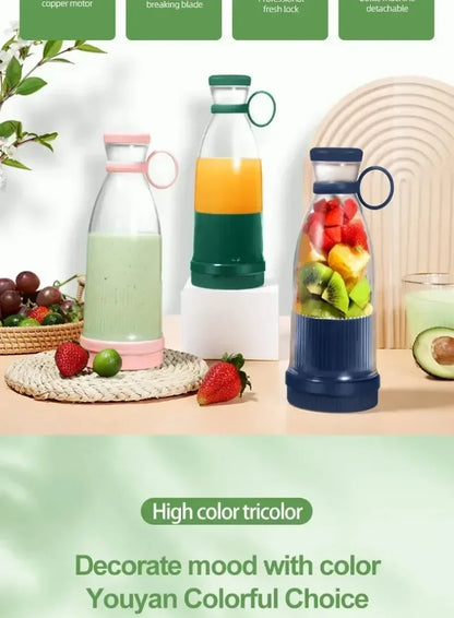 Mini Electric Juicer Cup with 6 Blades (USB Portable Blender)