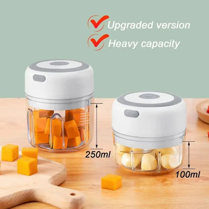 Mini Electric Garlic Chopper (250ml USB Rechargeable)