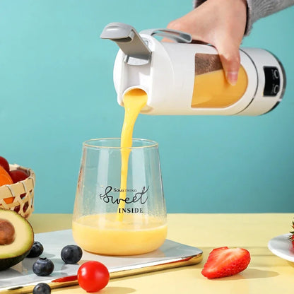 Portable 10-Blade Juicer Blender (450ml, USB Rechargeable)