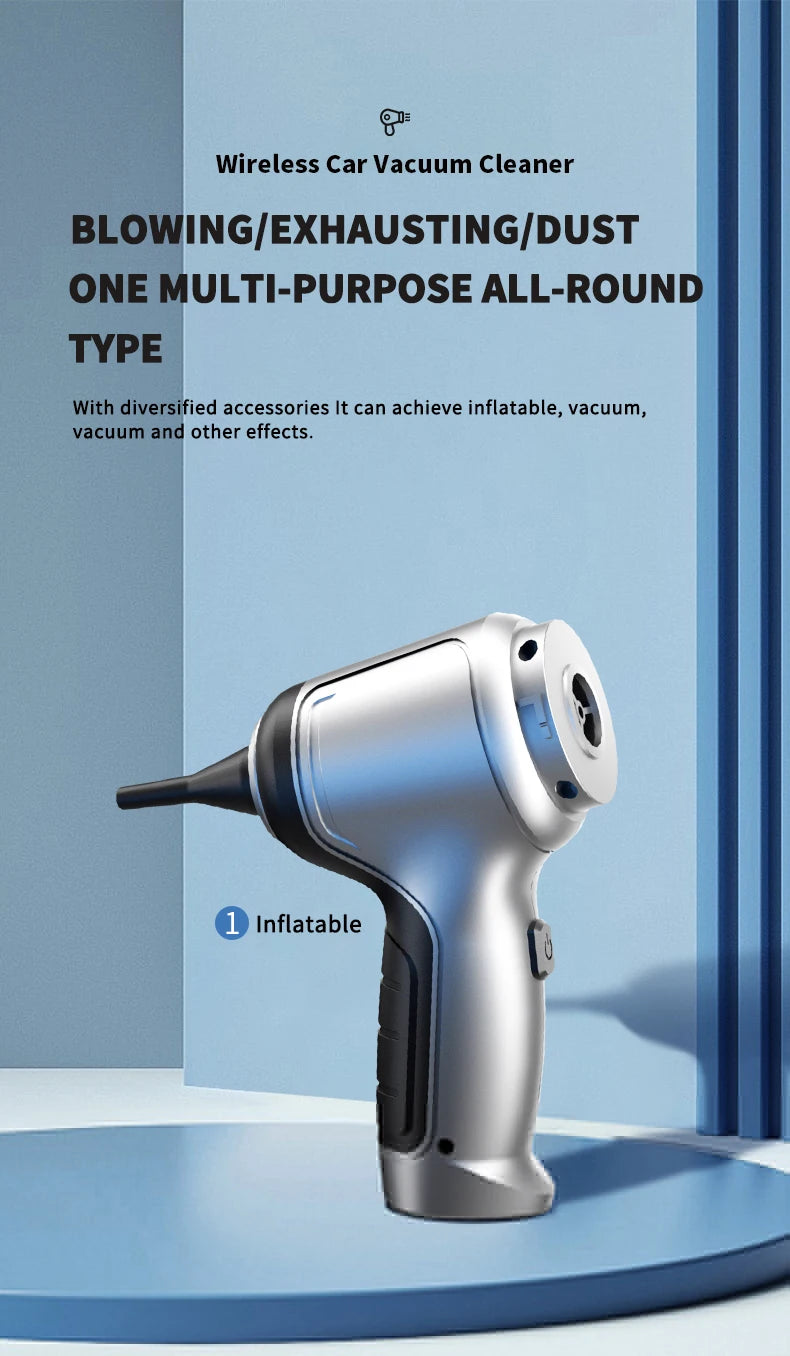 Wireless Car Vacuum Cleaner with Strong Suction (Handheld Mini)