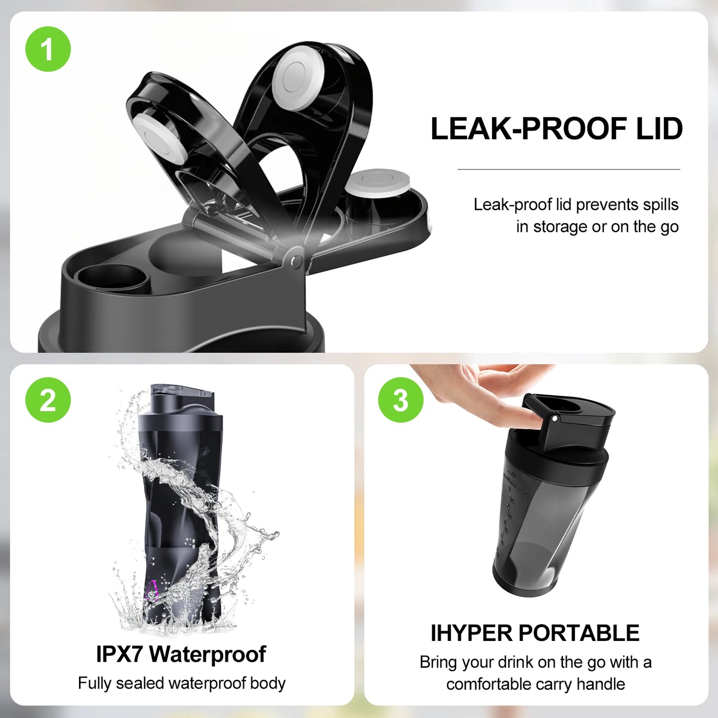 Portable Electric Juicer & Blender Cup (USB Rechargeable)