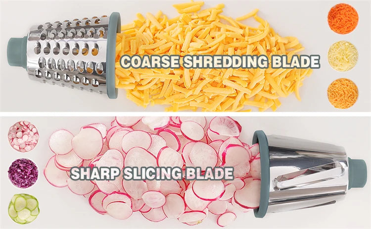3-in-1 Rotary Cheese Grater & Vegetable Slicer (Manual)