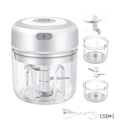 Mini Electric Garlic Chopper (250ml USB Rechargeable)
