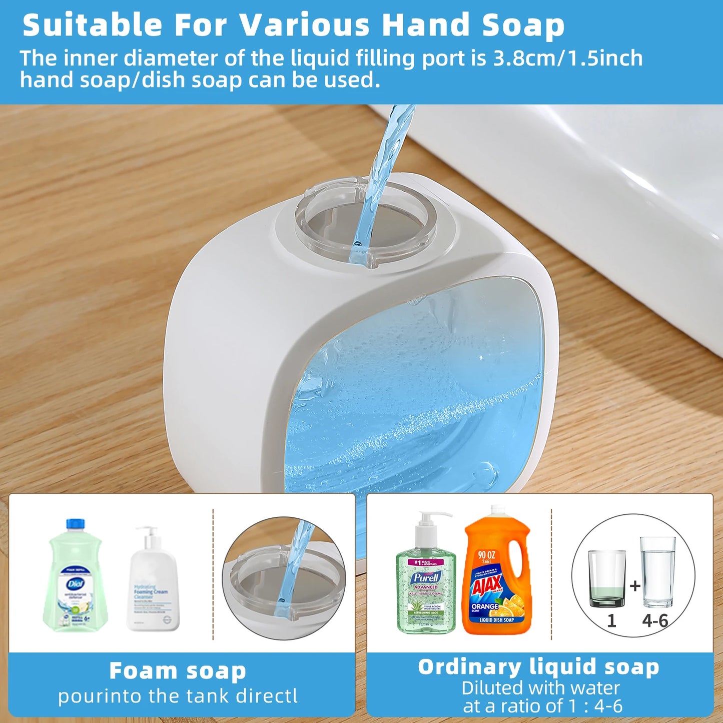 Automatic Foam Soap Dispenser (Wall Mounted, 500ml)