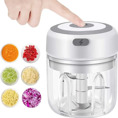 Mini Electric Garlic Chopper (250ml USB Rechargeable)
