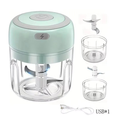 Mini Electric Garlic Chopper (250ml USB Rechargeable)