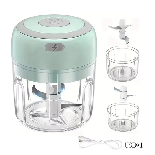 Mini Electric Garlic Chopper (250ml USB Rechargeable)