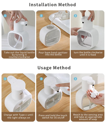 Automatic Foam Soap Dispenser (Wall Mounted, 500ml)