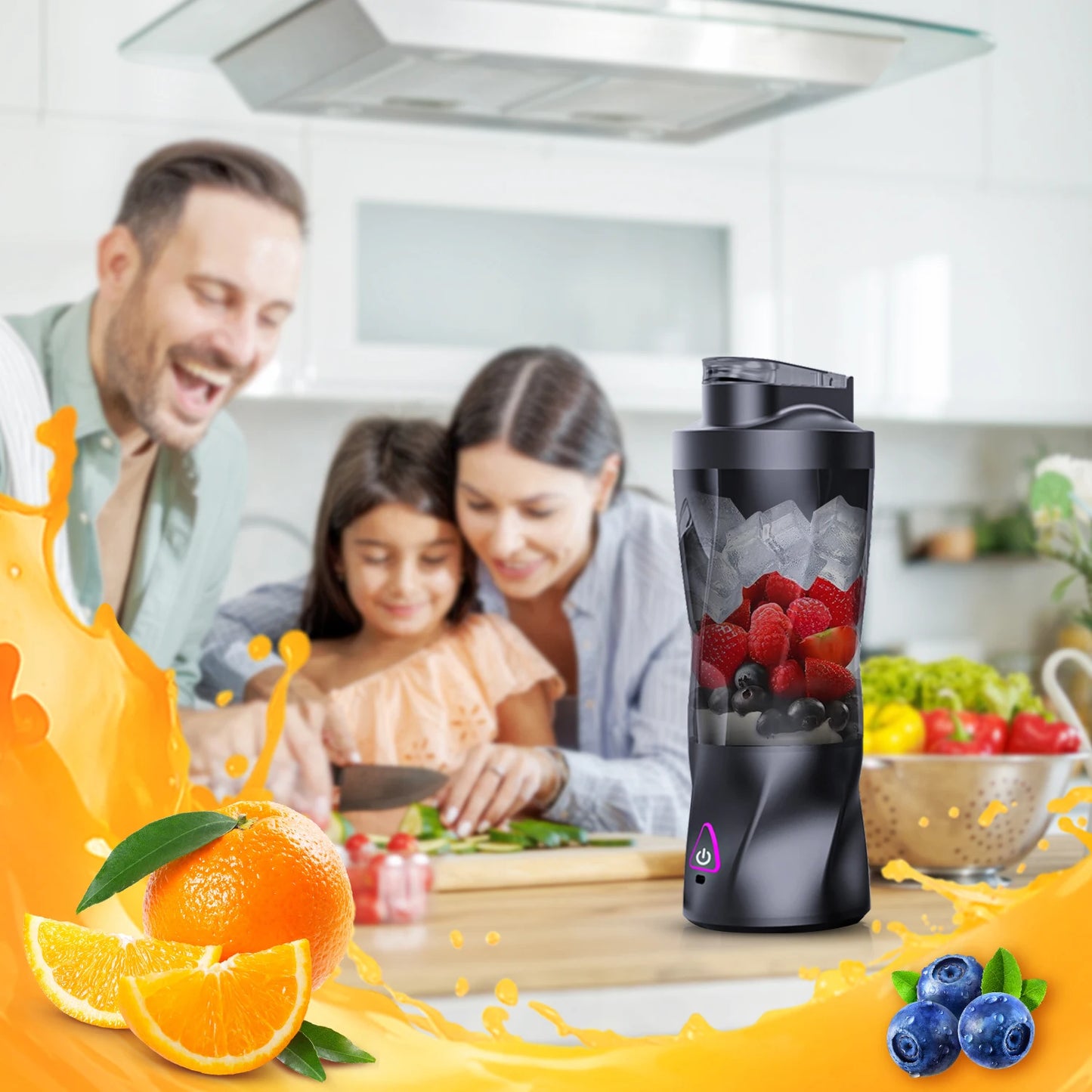 Portable Electric Juicer & Blender Cup (USB Rechargeable)