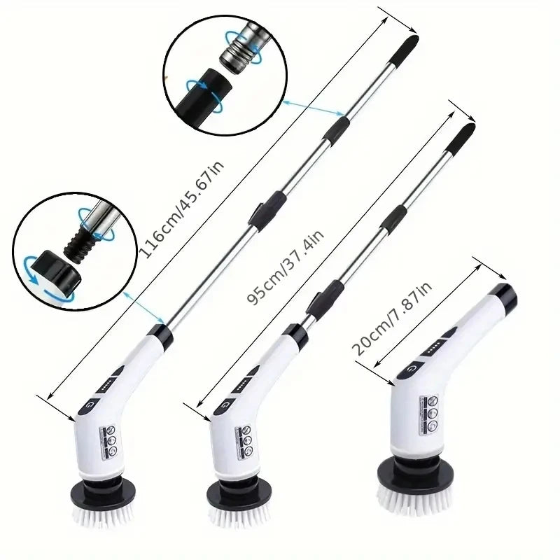 Electric Cleaning Brush Set (Wireless Rotating Scrubber)