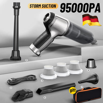 Wireless Car Vacuum Cleaner with Strong Suction (Handheld Mini)