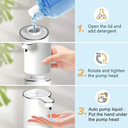 Automatic Touchless Soap Dispenser (USB Rechargeable)