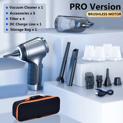 Wireless Car Vacuum Cleaner with Strong Suction (Handheld Mini)
