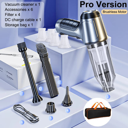 Portable Wireless Car Vacuum Cleaner with Strong Suction