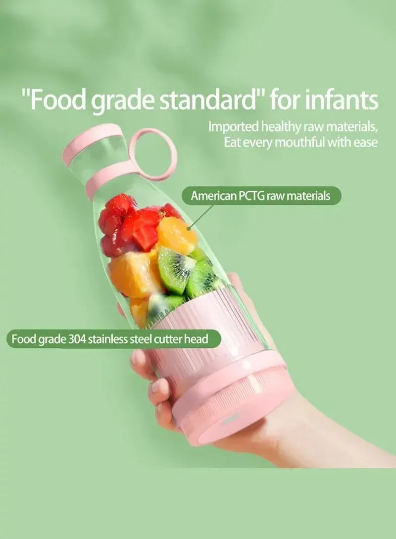 Mini Electric Juicer Cup with 6 Blades (USB Portable Blender)