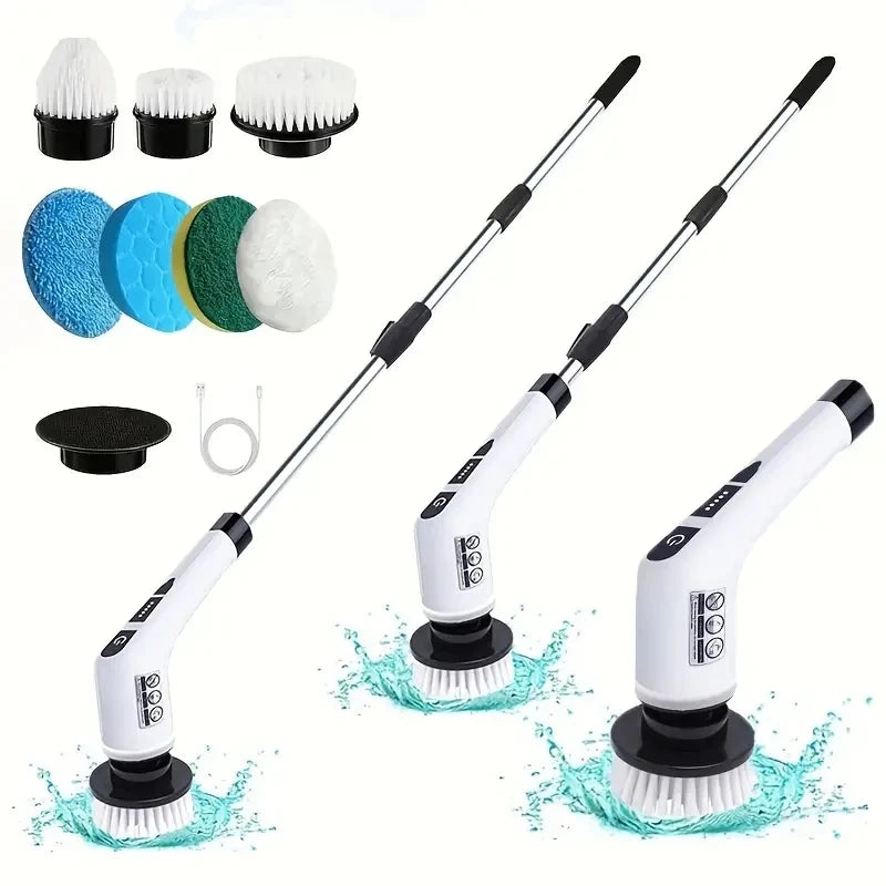 Electric Cleaning Brush Set (Wireless Rotating Scrubber)
