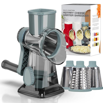 3-in-1 Rotary Cheese Grater & Vegetable Slicer (Manual)