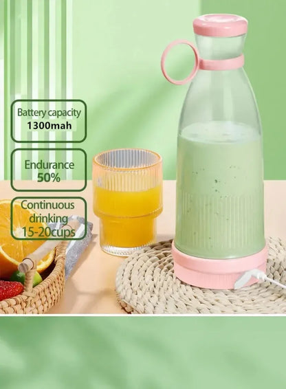 Mini Electric Juicer Cup with 6 Blades (USB Portable Blender)