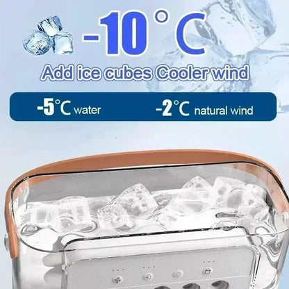 3-in-1 Portable Mini Air Cooler Fan with LED Light & Humidifier