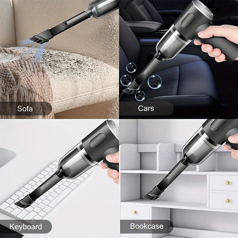 Wireless Car Vacuum Cleaner with Strong Suction (Wet & Dry)