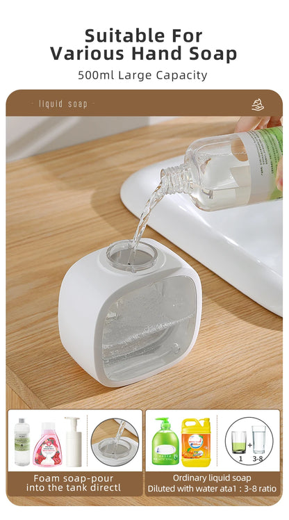 Automatic Foam Soap Dispenser (Wall Mounted, 500ml)
