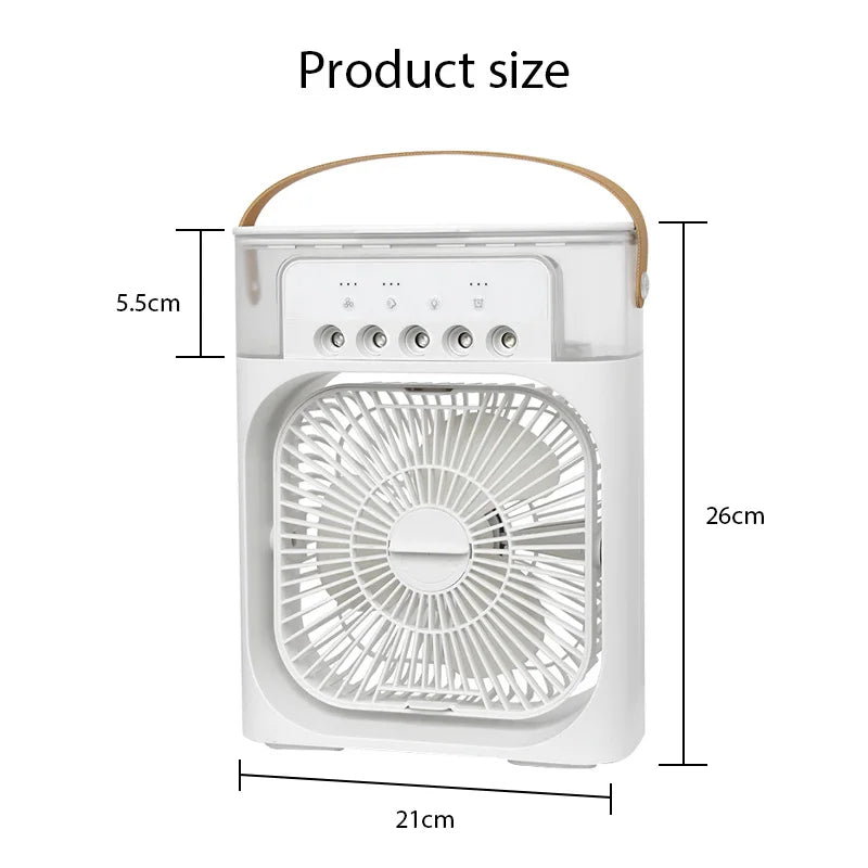 Portable 3-in-1 Mist Cooling Fan