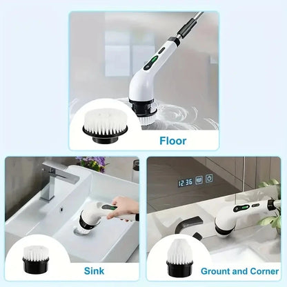 Electric Cleaning Brush Set (Wireless Rotating Scrubber)