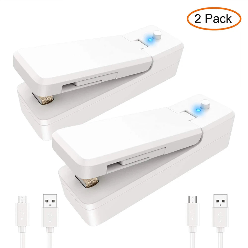 2-in-1 Mini Bag Sealer & Cutter (Rechargeable Portable)
