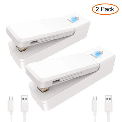 2-in-1 Mini Bag Sealer & Cutter (Rechargeable Portable)